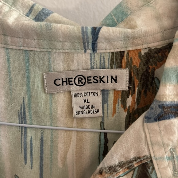 Chereskin Hawaiian Button Down Shirt - Size XL Short Sleeve - Picture 2 of 4